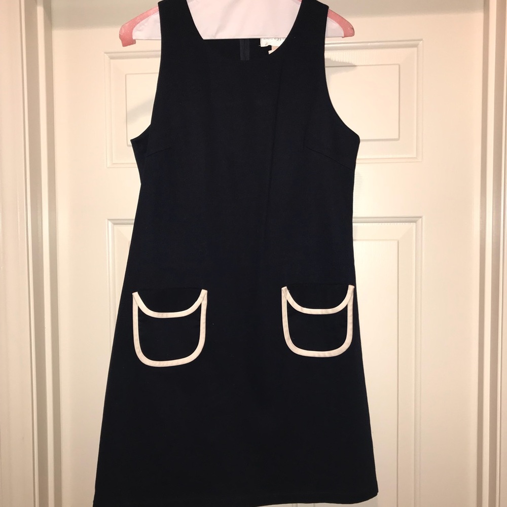 Julie Brown Navy Shift Dress
